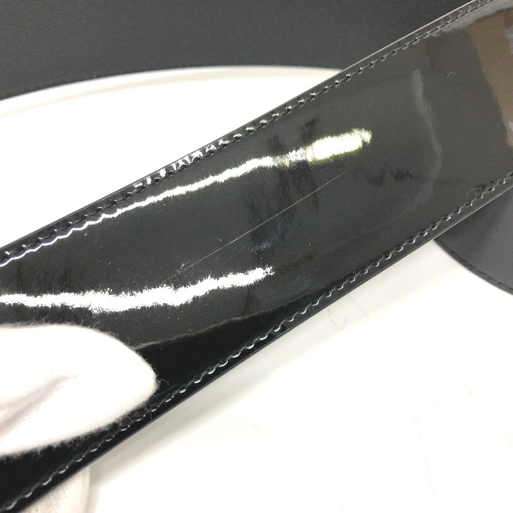 LOUIS VUITTON MP144 ズボン用ベルト ベルト パテントレザー レディース ブラック