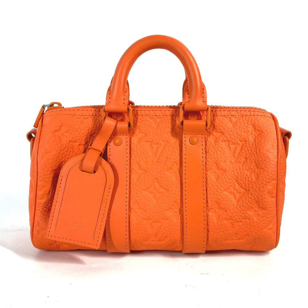 LOUIS VUITTON M20930 モノグラム キーポル バンドリエール25 カバン ミニボストンバッグ ハンドバッグ トリヨンレザー メンズ オレンジ
