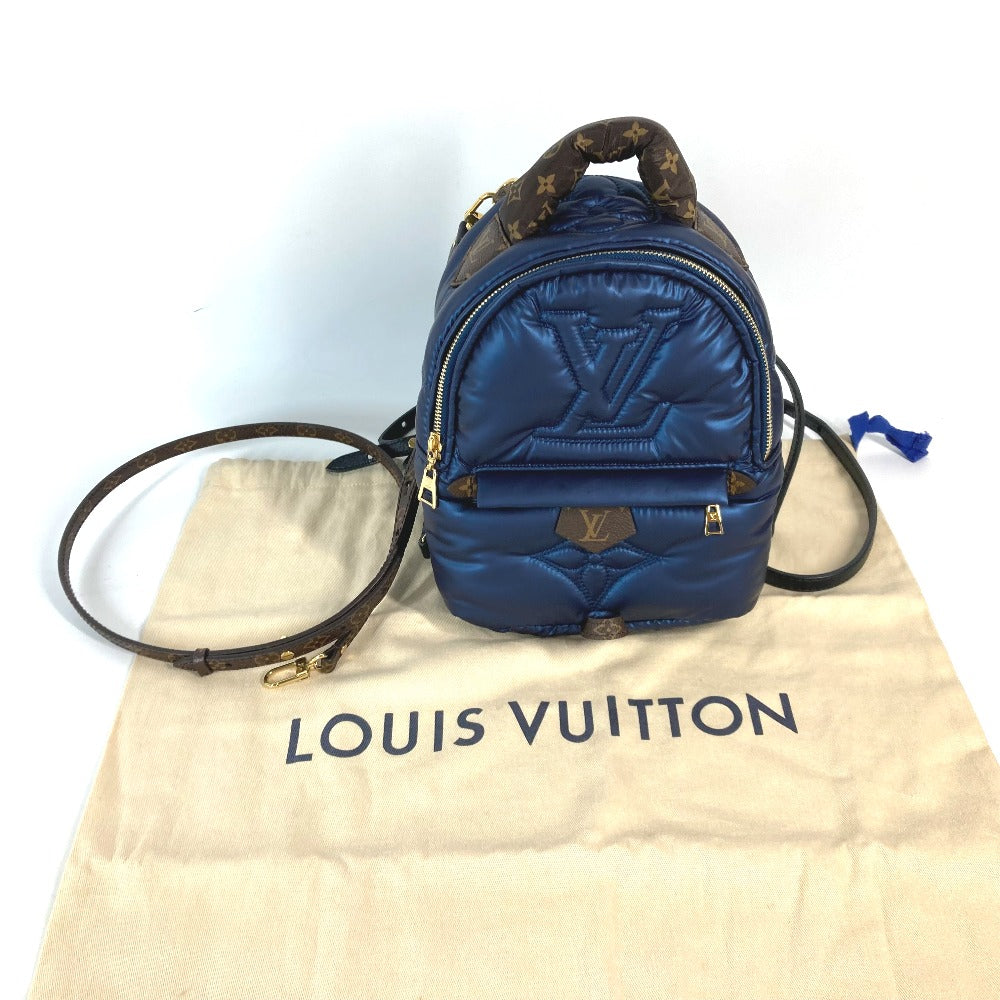 LOUIS VUITTON M21060 モノグラム パームスプリングス バックパックMINI ミニ カバン バックパック リュックサック ナイロン レディース ネイビー