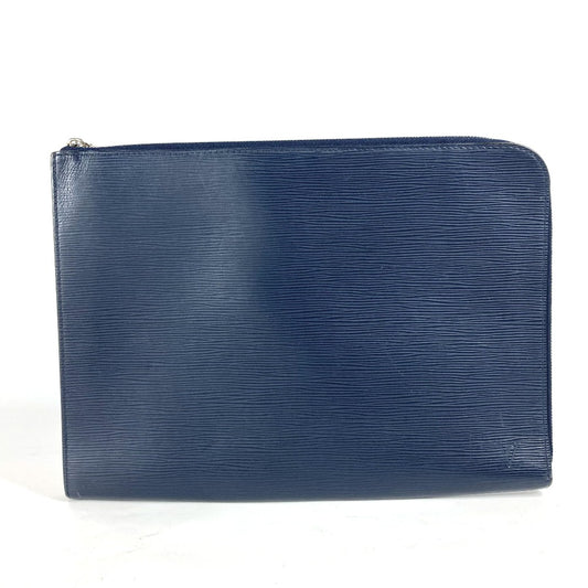 LOUIS VUITTON M64154 エピ ポシェットジュールGM カバン セカンドバッグ ポーチ クラッチバッグ エピレザー メンズ ネイビー