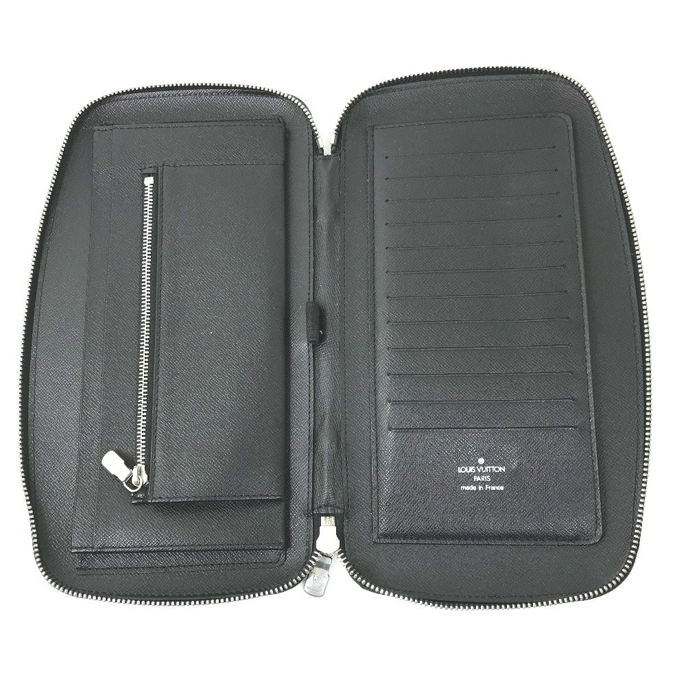 LOUIS VUITTON M30652 タイガ オーガナイザーアトール カバン トラベルケース ハンドバッグ ロングウォレット 長財布 タイガレザー メンズ アルドワーズ ブラック