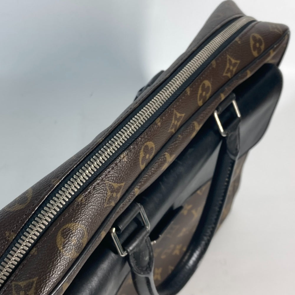 LOUIS VUITTON M56719 モノグラムマカサー ソフトブリーフケース カバン ハンドバッグ 書類バッグ ビジネスバッグ モノグラムキャンバス メンズ ブラウン
