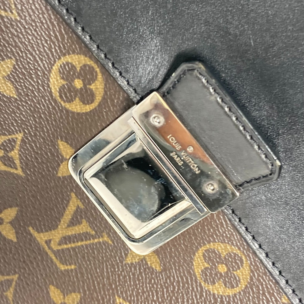 LOUIS VUITTON M56719 モノグラムマカサー ソフトブリーフケース カバン ハンドバッグ 書類バッグ ビジネスバッグ モノグラムキャンバス メンズ ブラウン