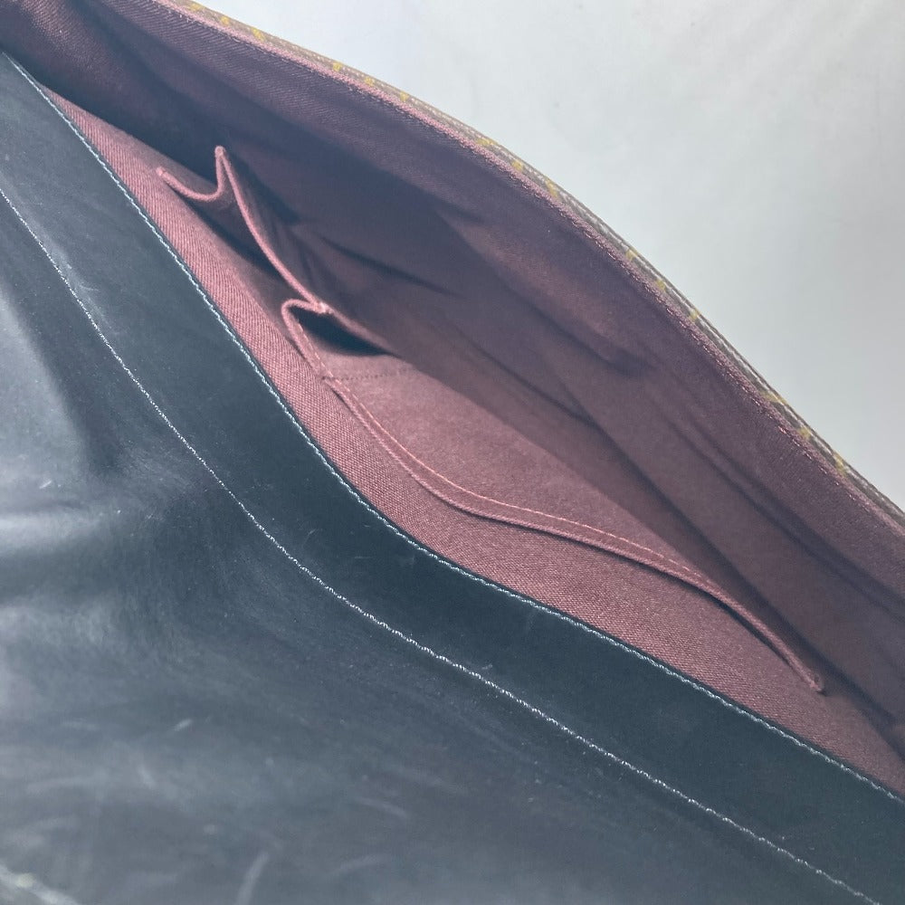 LOUIS VUITTON M56719 モノグラムマカサー ソフトブリーフケース カバン ハンドバッグ 書類バッグ ビジネスバッグ モノグラムキャンバス メンズ ブラウン