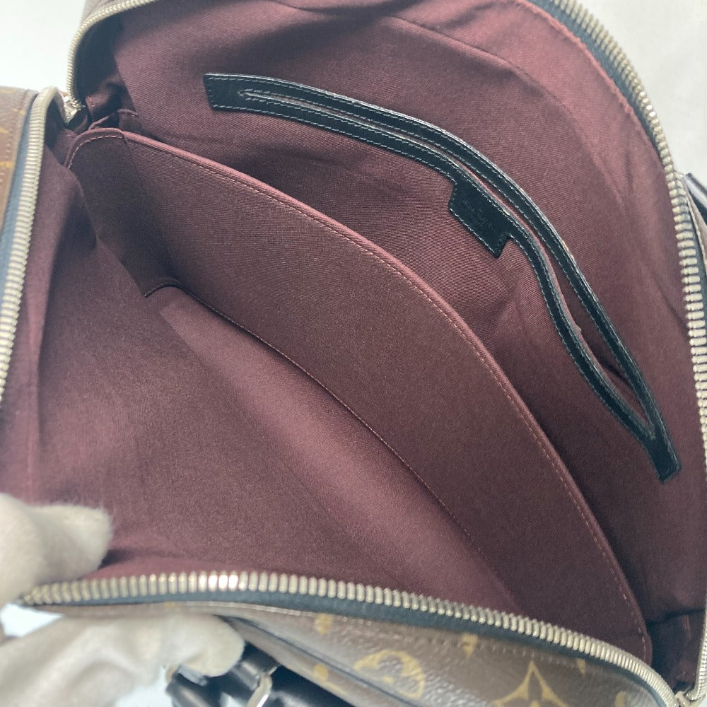 LOUIS VUITTON M56719 モノグラムマカサー ソフトブリーフケース カバン ハンドバッグ 書類バッグ ビジネスバッグ モノグラムキャンバス メンズ ブラウン