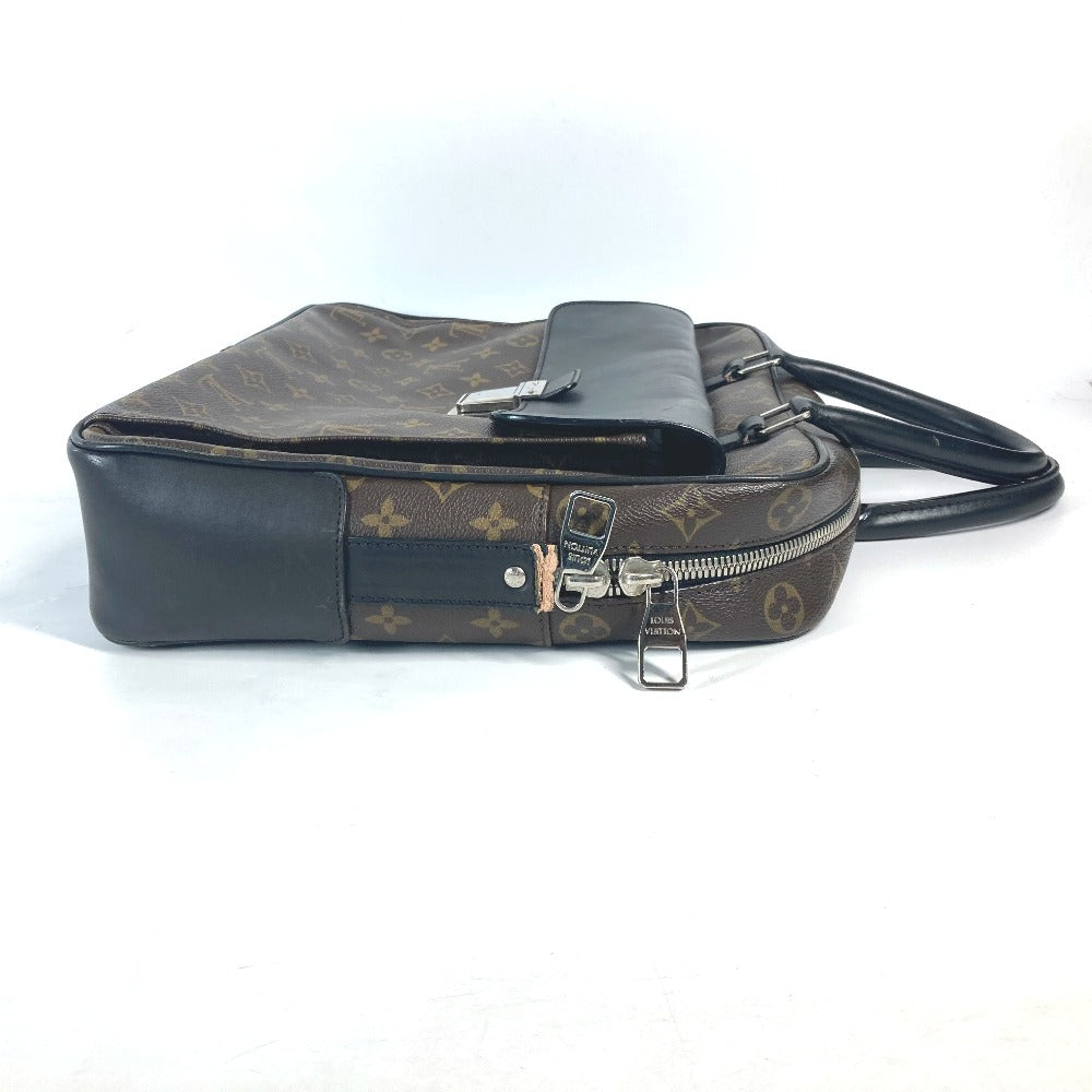LOUIS VUITTON M56719 モノグラムマカサー ソフトブリーフケース カバン ハンドバッグ 書類バッグ ビジネスバッグ モノグラムキャンバス メンズ ブラウン