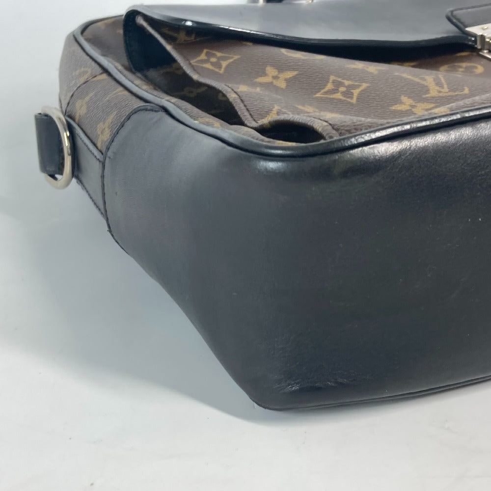 LOUIS VUITTON M56719 モノグラムマカサー ソフトブリーフケース カバン ハンドバッグ 書類バッグ ビジネスバッグ モノグラムキャンバス メンズ ブラウン