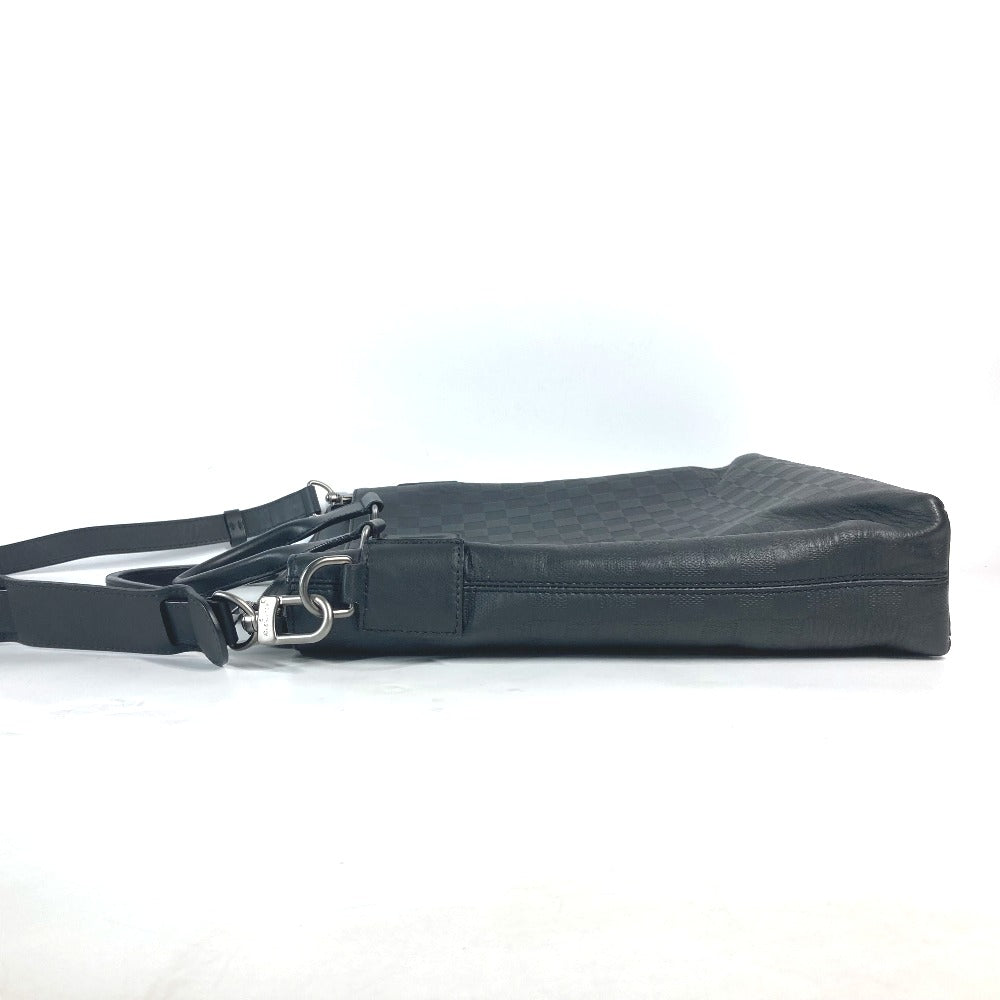LOUIS VUITTON N41561 ダミエアンフィニ デイリー トート カバン ハンドバッグ ショルダーバッグ 2WAYバッグ ビジネスバッグ ダミエアンフィニレザー メンズ オニキス ブラック