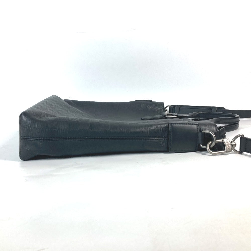 LOUIS VUITTON N41561 ダミエアンフィニ デイリー トート カバン ハンドバッグ ショルダーバッグ 2WAYバッグ ビジネスバッグ ダミエアンフィニレザー メンズ オニキス ブラック
