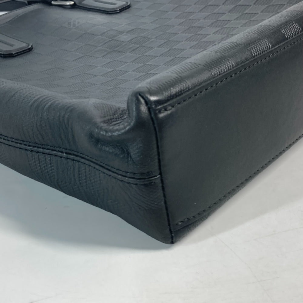 LOUIS VUITTON N41561 ダミエアンフィニ デイリー トート カバン ハンドバッグ ショルダーバッグ 2WAYバッグ ビジネスバッグ ダミエアンフィニレザー メンズ オニキス ブラック