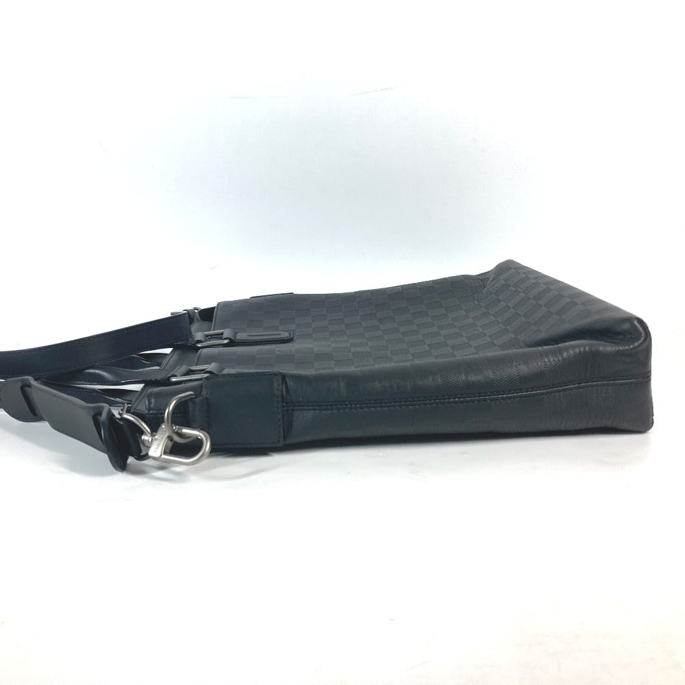 LOUIS VUITTON N41561 ダミエアンフィニ デイリー トート カバン ハンドバッグ ショルダーバッグ 2WAYバッグ ビジネスバッグ ダミエアンフィニレザー メンズ オニキス ブラック
