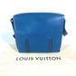 LOUIS VUITTON M53407 エピ ハリントンメッセンジャー 斜め掛け カバン フラップ ショルダーバッグ エピレザー メンズ ブルーアズール ブルー