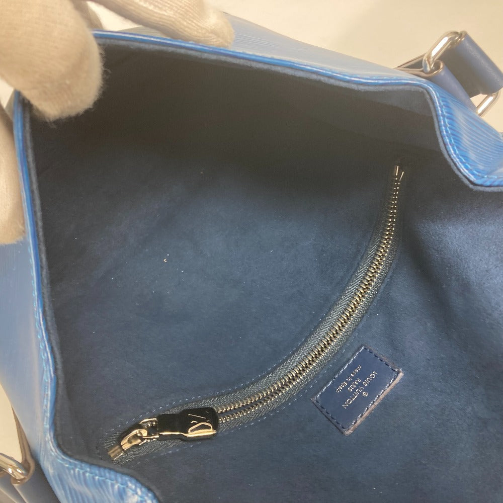 LOUIS VUITTON M53407 エピ ハリントンメッセンジャー 斜め掛け カバン フラップ ショルダーバッグ エピレザー メンズ ブルーアズール ブルー
