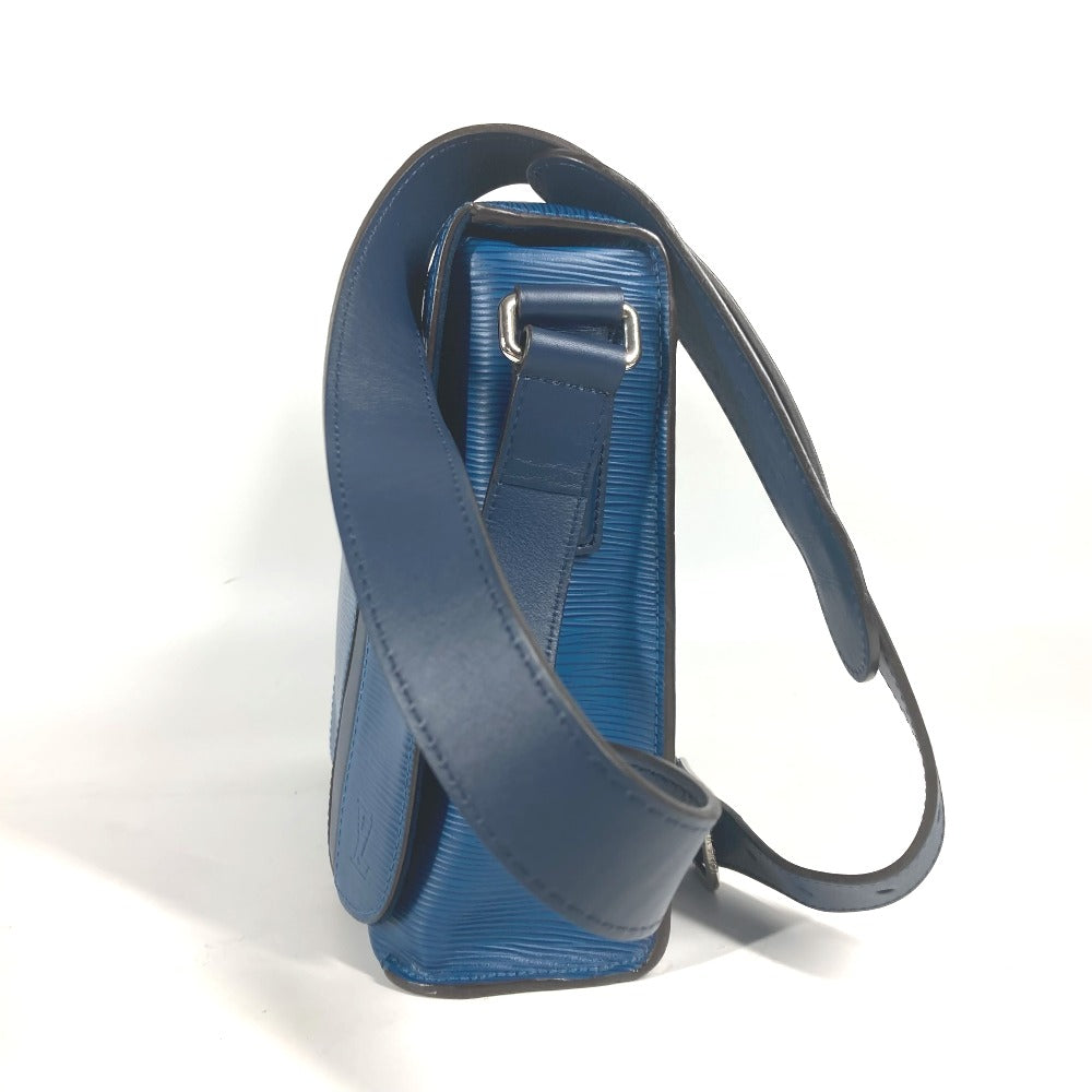 LOUIS VUITTON M53407 エピ ハリントンメッセンジャー 斜め掛け カバン フラップ ショルダーバッグ エピレザー メンズ ブルーアズール ブルー