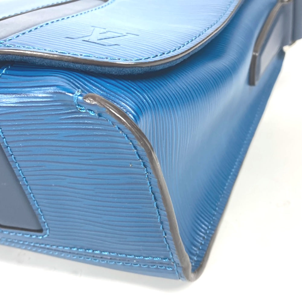 LOUIS VUITTON M53407 エピ ハリントンメッセンジャー 斜め掛け カバン フラップ ショルダーバッグ エピレザー メンズ ブルーアズール ブルー