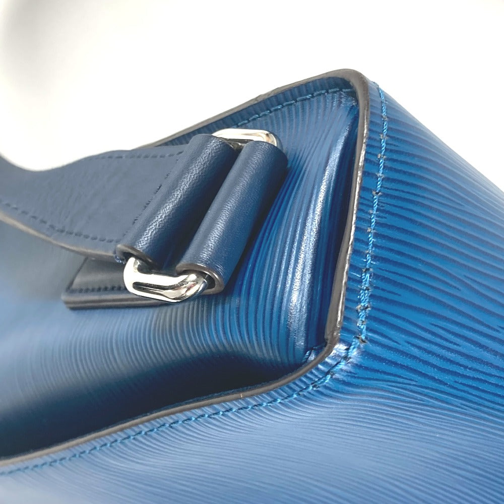 LOUIS VUITTON M53407 エピ ハリントンメッセンジャー 斜め掛け カバン フラップ ショルダーバッグ エピレザー メンズ ブルーアズール ブルー