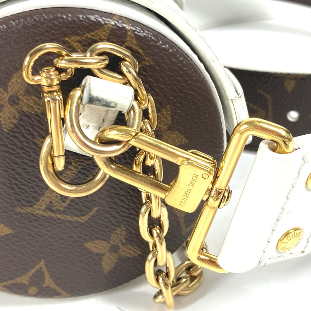 LOUIS VUITTON M81485 モノグラム パピヨン トランク カバン 斜め掛け チェーンバッグ 筒形 3WAY ショルダーバッグ モノグラムキャンバス レディース ブラウン