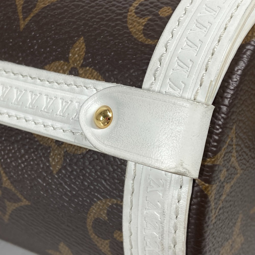 LOUIS VUITTON M81485 モノグラム パピヨン トランク カバン 斜め掛け チェーンバッグ 筒形 3WAY ショルダーバッグ モノグラムキャンバス レディース ブラウン