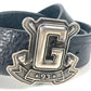 GUCCI 223896 Gロゴ バックル ズボン用ベルト ベルト レザー ユニセックス ブラック - brandshop-reference