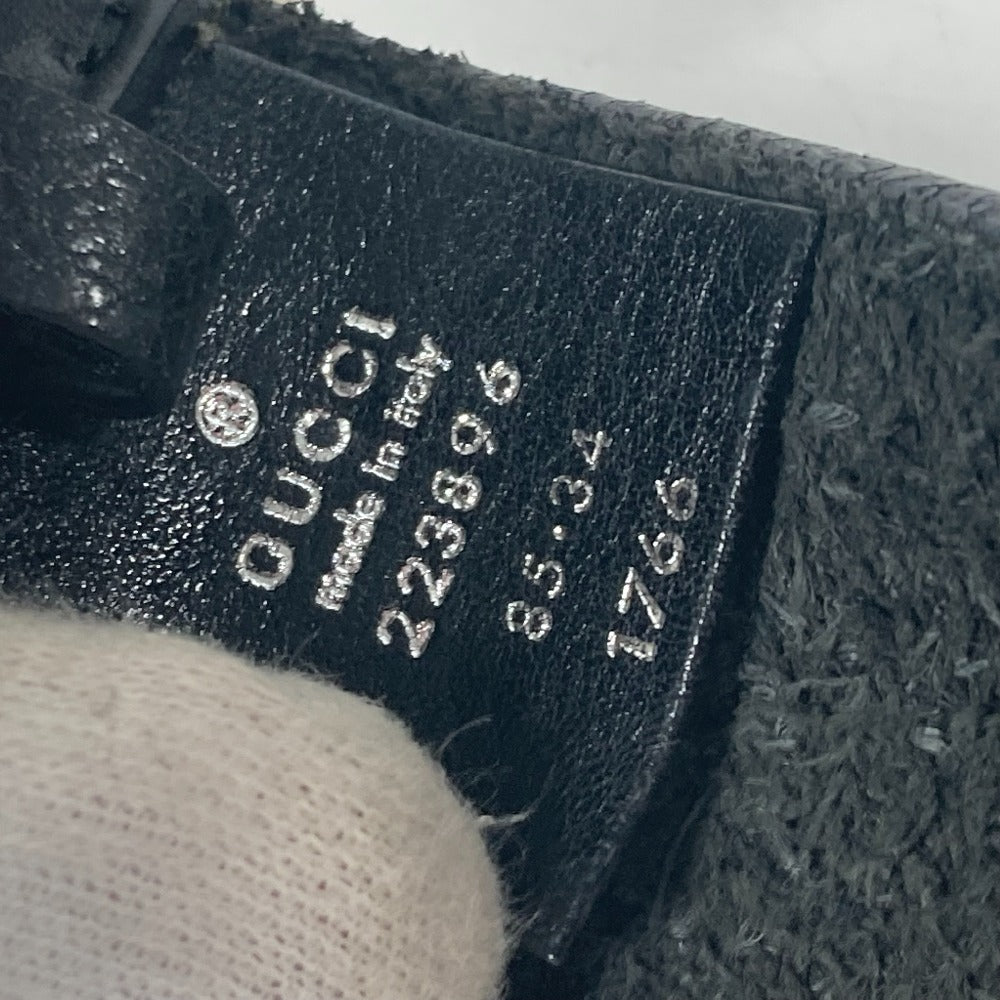 GUCCI 223896 Gロゴ バックル ズボン用ベルト ベルト レザー ユニセックス ブラック - brandshop-reference