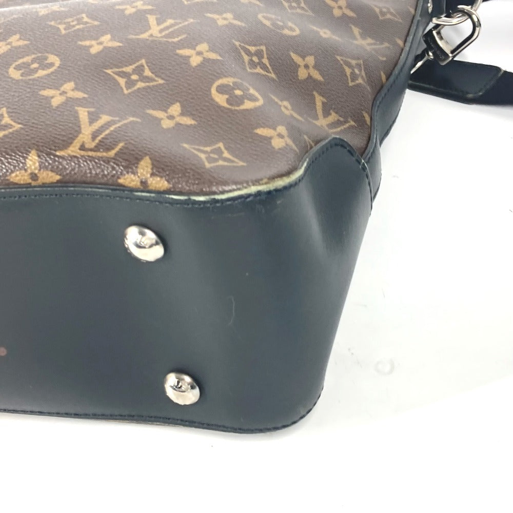 LOUIS VUITTON M56708 モノグラムマカサー ディヴィス 2WAYバッグ カバン 縦型 トートバッグ 斜めかけ ショルダーバッグ モノグラムマカサーキャンバス ユニセックス ブラウン