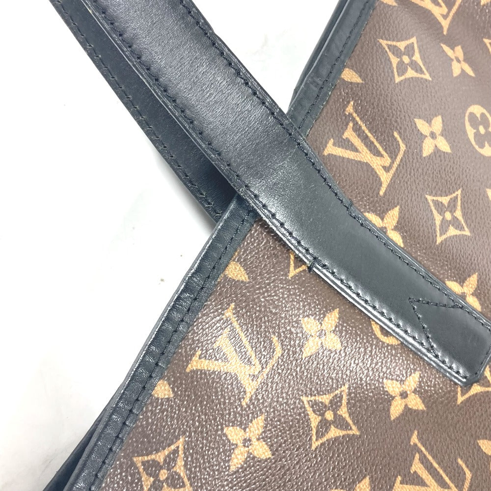 LOUIS VUITTON M56708 モノグラムマカサー ディヴィス 2WAYバッグ カバン 縦型 トートバッグ 斜めかけ ショルダーバッグ モノグラムマカサーキャンバス ユニセックス ブラウン