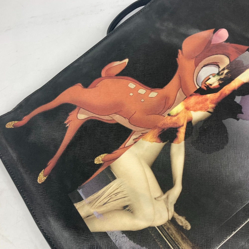 GIVENCHY Disney Bambi 2-Way Handbag/Tote/Shoulder Bag in Black, PVC/Leather, Unisex
