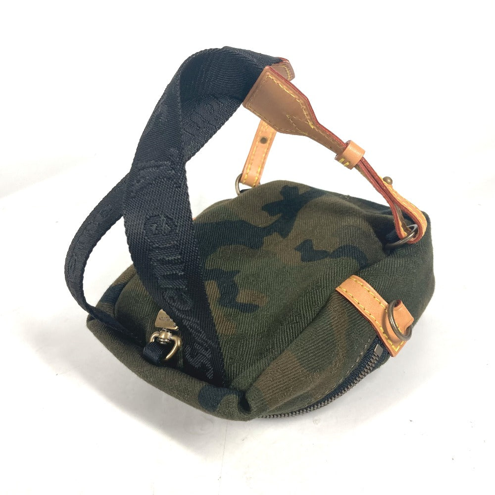LOUIS VUITTON M44201 supreme シュプリーム コラボ アポロ バックパック ナノ バッグチャーム リュックサック カモフラ キーホルダー キャンバス ユニセックス グリーン