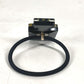 CHANEL 17A Logo perfume bottle design rhinestone glitter CC CC Mark Hair Accessories Hair rubber Plastic Black/Gold Used
