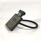 CHANEL 17A Logo perfume bottle design rhinestone glitter CC CC Mark Hair Accessories Hair rubber Plastic Black/Gold Used