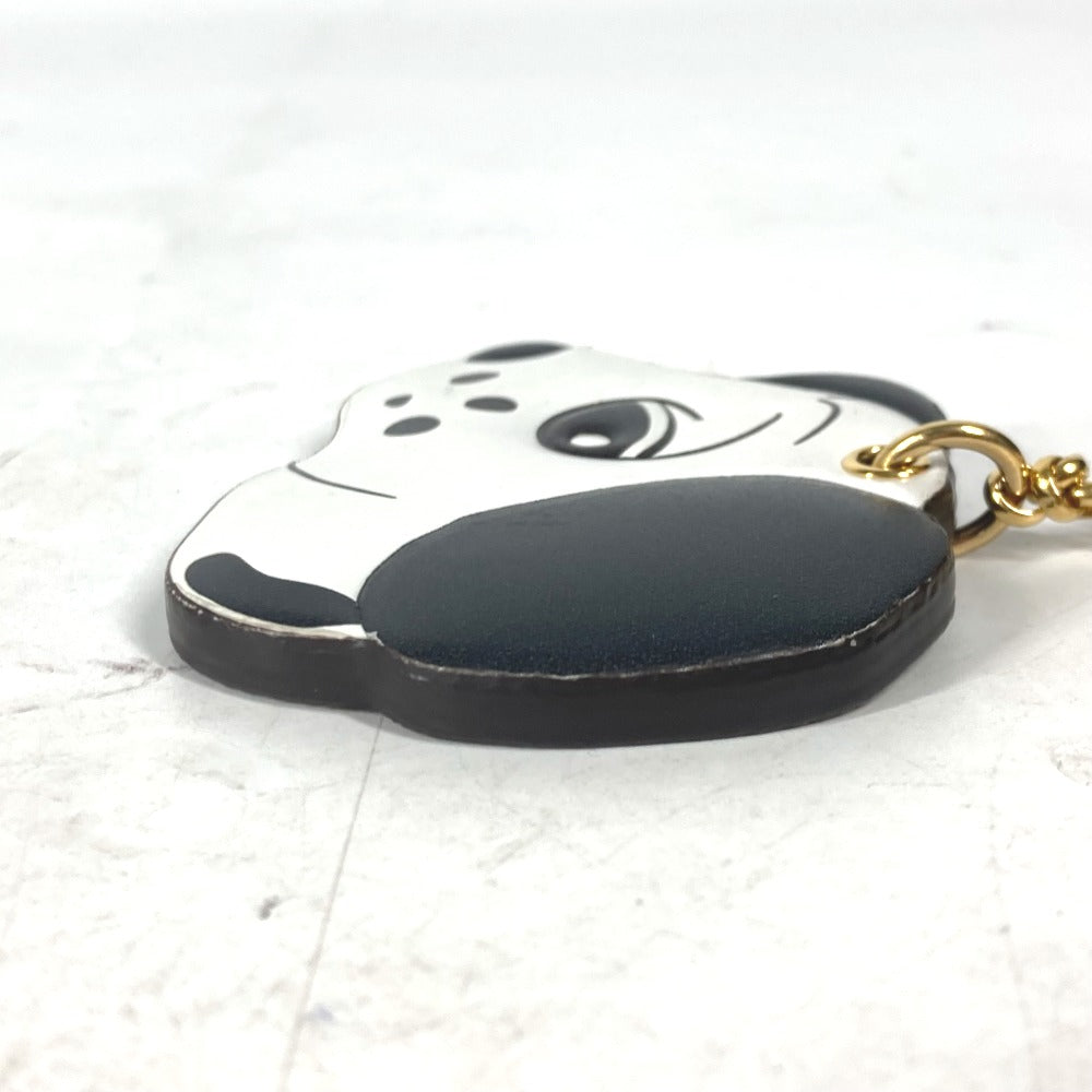 LOUIS VUITTON M01967 犬 ダルメシアン キーホルダー・アニモグラム ドッグ バッグチャーム キーホルダー レザー ユニセックス ホワイト