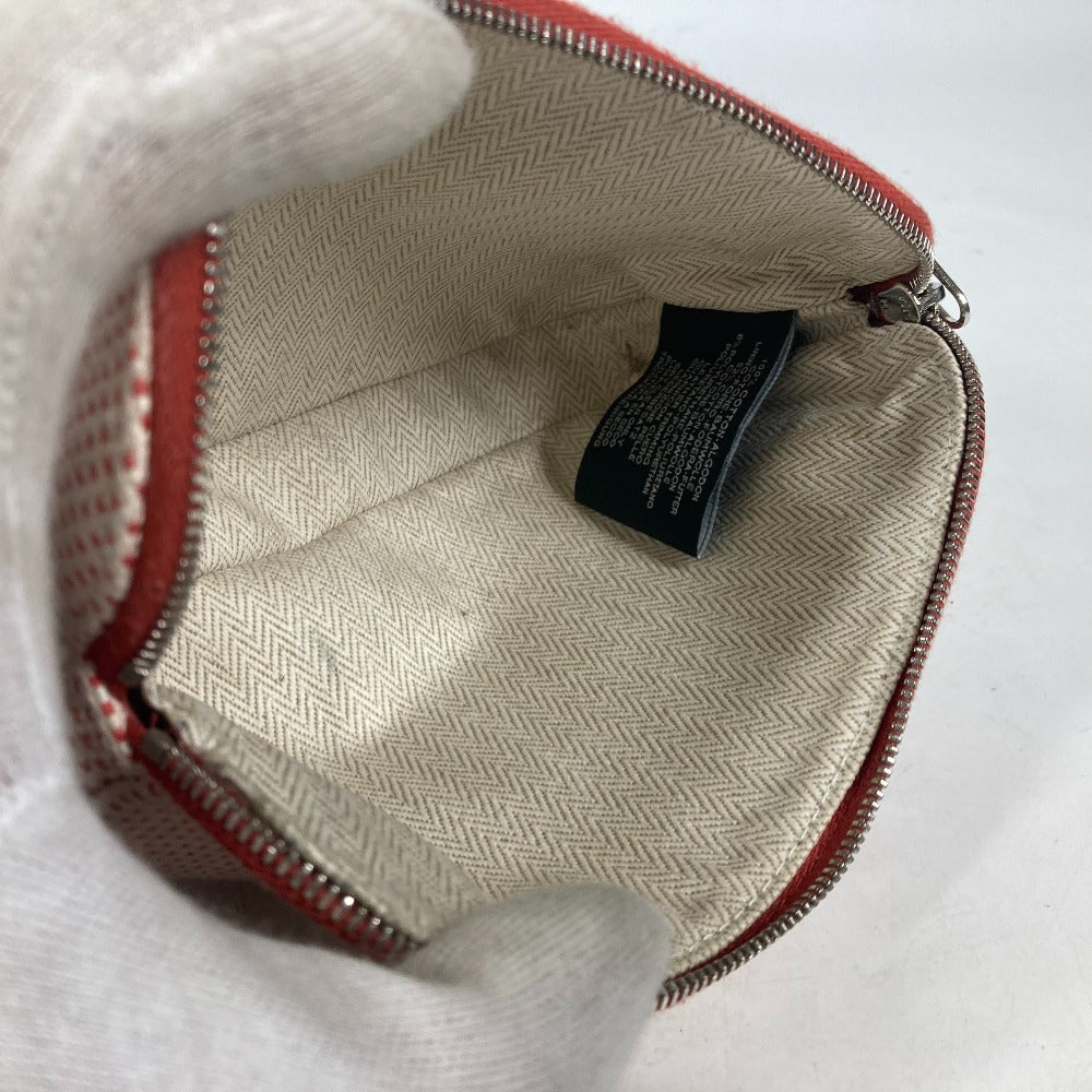 HERMES ポーチ 《エシャペ》 メイクポーチ 化粧ポーチ マルチポーチ ポーチ コットン レディース ヴァーミリオン オレンジ系