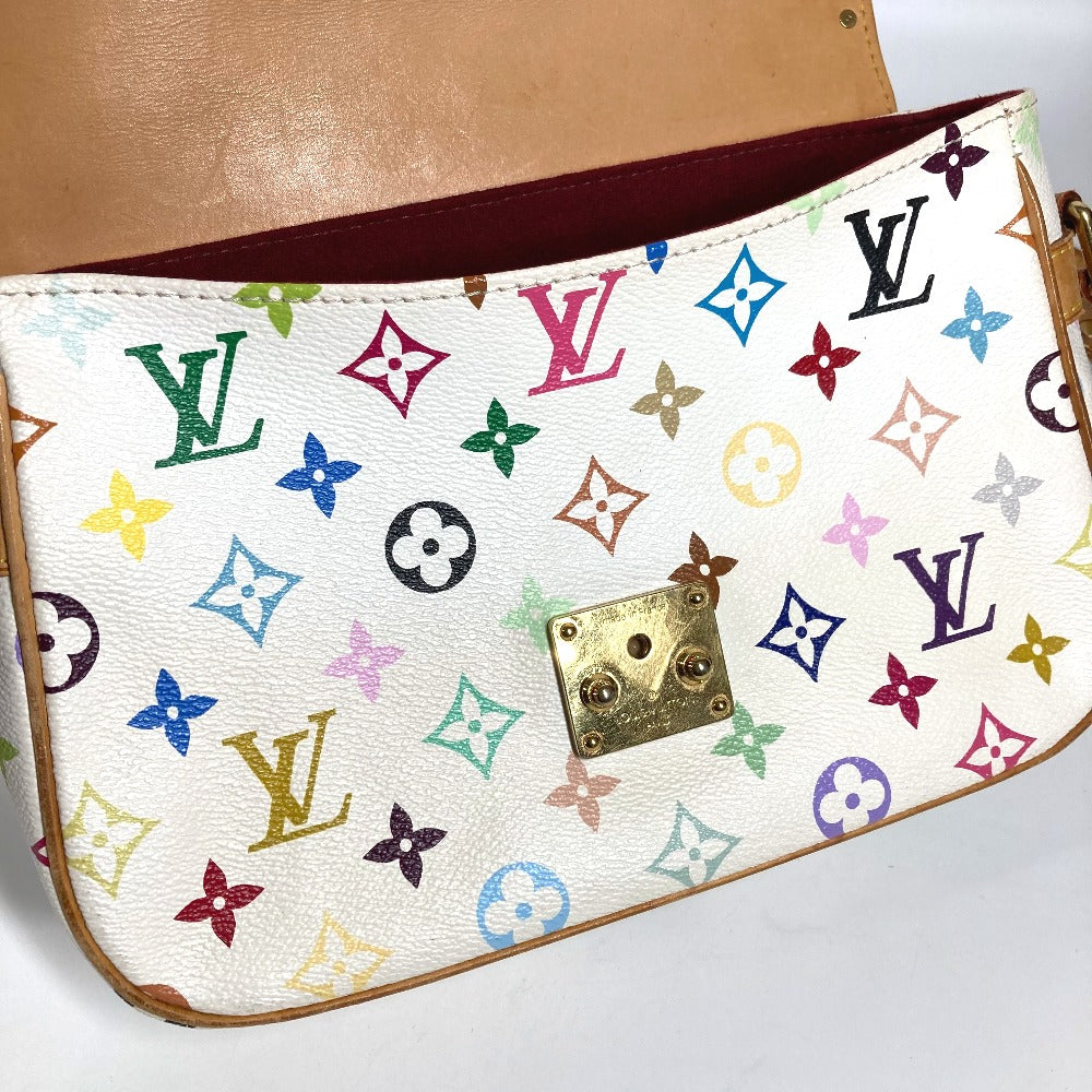 LOUIS VUITTON M92661 モノグラムマルチカラー ソローニュ カバン 肩掛け フラップ ショルダーバッグ モノグラムマルチカラーキャンバス レディース ブロン ホワイト