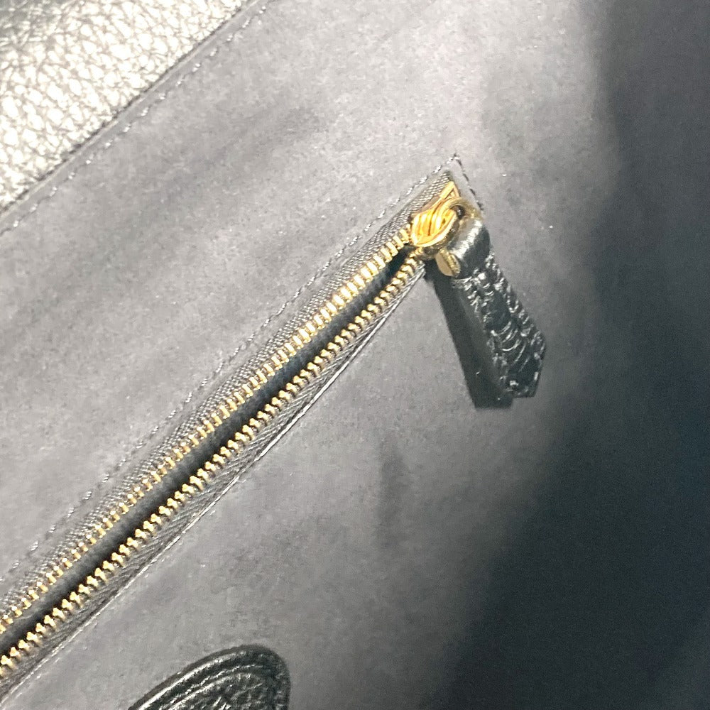 FENDI 7VA462 カバン ハンドバッグ トートバッグ ブリーフケース ダブルフェイス セレリア FFターンロック ラップトップバッグ ビジネスバッグ レザー ユニセックス ブラック