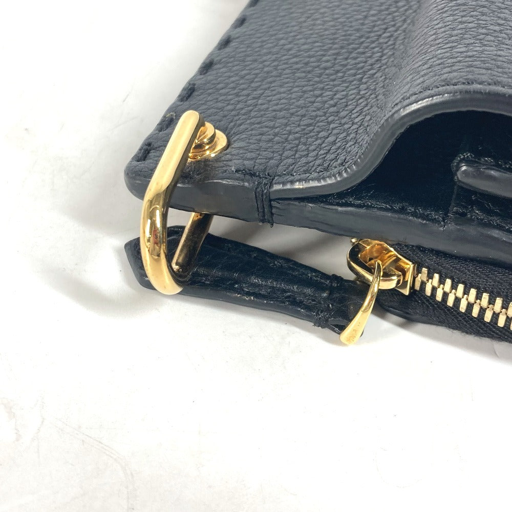 FENDI 7VA462 カバン ハンドバッグ トートバッグ ブリーフケース ダブルフェイス セレリア FFターンロック ラップトップバッグ ビジネスバッグ レザー ユニセックス ブラック