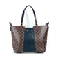 LOUIS VUITTON N44023 Damier Jersey Bag Tote Bag shawl Shoulder Bag Damier Canvas / Leather Brown/Black Used