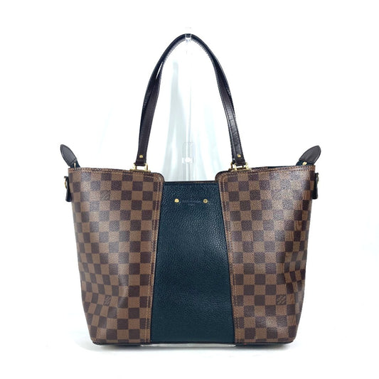 LOUIS VUITTON N44023 Damier Jersey Bag Tote Bag shawl Shoulder Bag Damier Canvas / Leather Brown/Black Used