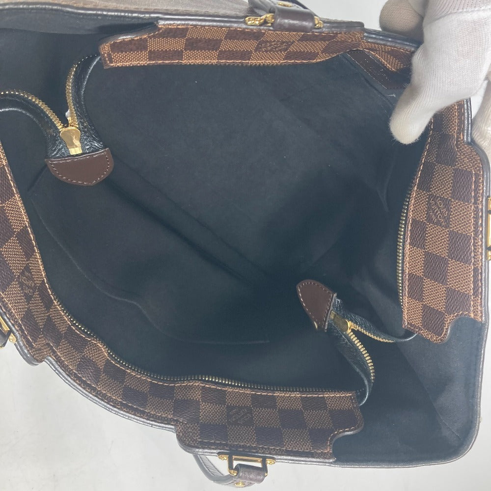 LOUIS VUITTON N44023 Damier Jersey Bag Tote Bag shawl Shoulder Bag Damier Canvas / Leather Brown/Black Used