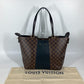 LOUIS VUITTON N44023 Damier Jersey Bag Tote Bag shawl Shoulder Bag Damier Canvas / Leather Brown/Black Used