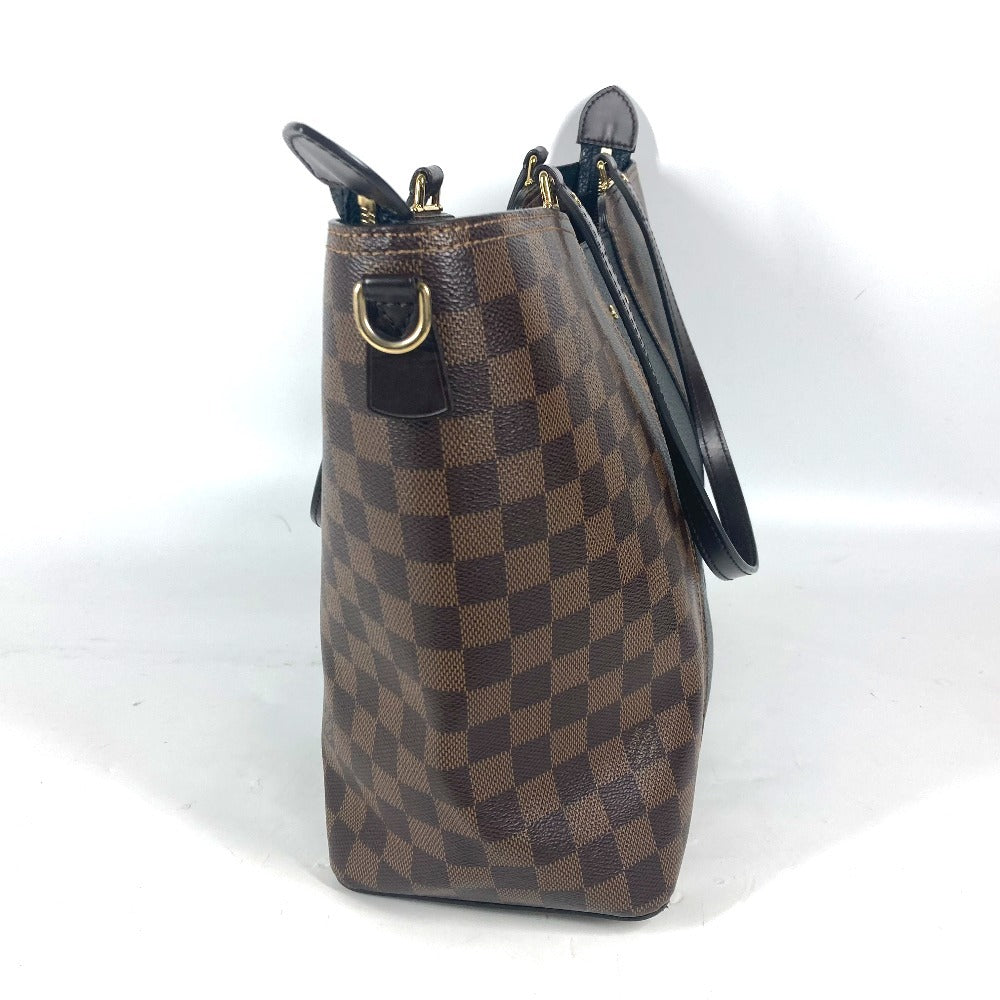 LOUIS VUITTON N44023 Damier Jersey Bag Tote Bag shawl Shoulder Bag Damier Canvas / Leather Brown/Black Used