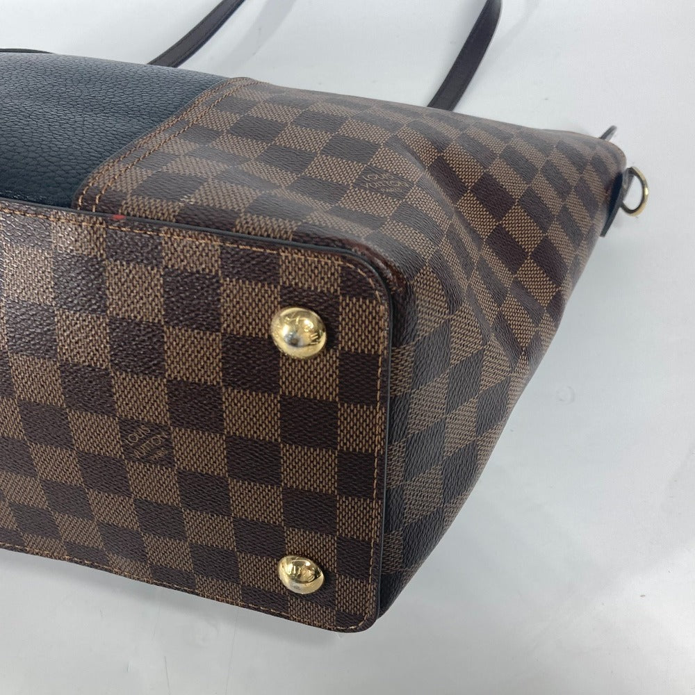 LOUIS VUITTON N44023 Damier Jersey Bag Tote Bag shawl Shoulder Bag Damier Canvas / Leather Brown/Black Used