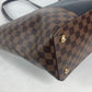 LOUIS VUITTON N44023 Damier Jersey Bag Tote Bag shawl Shoulder Bag Damier Canvas / Leather Brown/Black Used