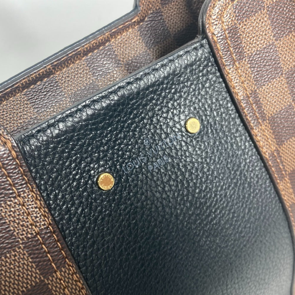 LOUIS VUITTON N44023 Damier Jersey Bag Tote Bag shawl Shoulder Bag Damier Canvas / Leather Brown/Black Used