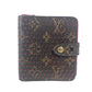 LOUIS VUITTON M95188 Monogram Perforated Compact Zip Wallet, Bi-fold Wallet, Monogram Canvas, Unisex, Fuchsia Pink