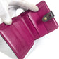 LOUIS VUITTON M95188 Monogram Perforated Compact Zip Wallet, Bi-fold Wallet, Monogram Canvas, Unisex, Fuchsia Pink