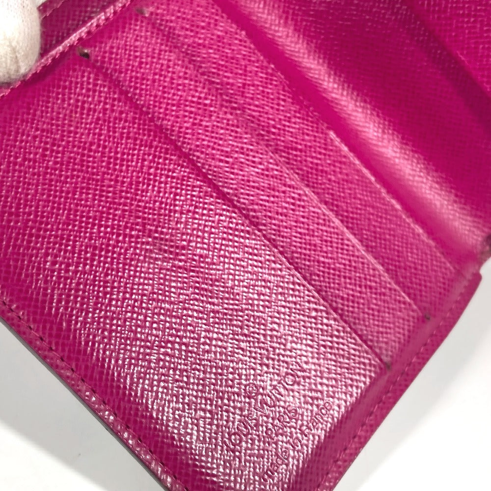 LOUIS VUITTON M95188 Monogram Perforated Compact Zip Wallet, Bi-fold Wallet, Monogram Canvas, Unisex, Fuchsia Pink