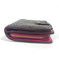 LOUIS VUITTON M95188 Monogram Perforated Compact Zip Wallet, Bi-fold Wallet, Monogram Canvas, Unisex, Fuchsia Pink