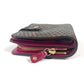 LOUIS VUITTON M95188 Monogram Perforated Compact Zip Wallet, Bi-fold Wallet, Monogram Canvas, Unisex, Fuchsia Pink