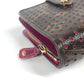 LOUIS VUITTON M95188 Monogram Perforated Compact Zip Wallet, Bi-fold Wallet, Monogram Canvas, Unisex, Fuchsia Pink