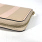 LOUIS VUITTON M58066 MonogramVernisRayures zip-around coin purse Wallet Coin Compartment Stripe coin purse MonogramVernis Beige/pink Used